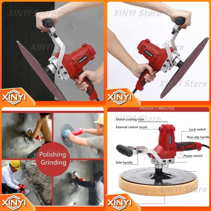 for Electric Sander Concrete Epoxy Cement Mortar Trowel Wall Smoothing Polishing Machine High Quality