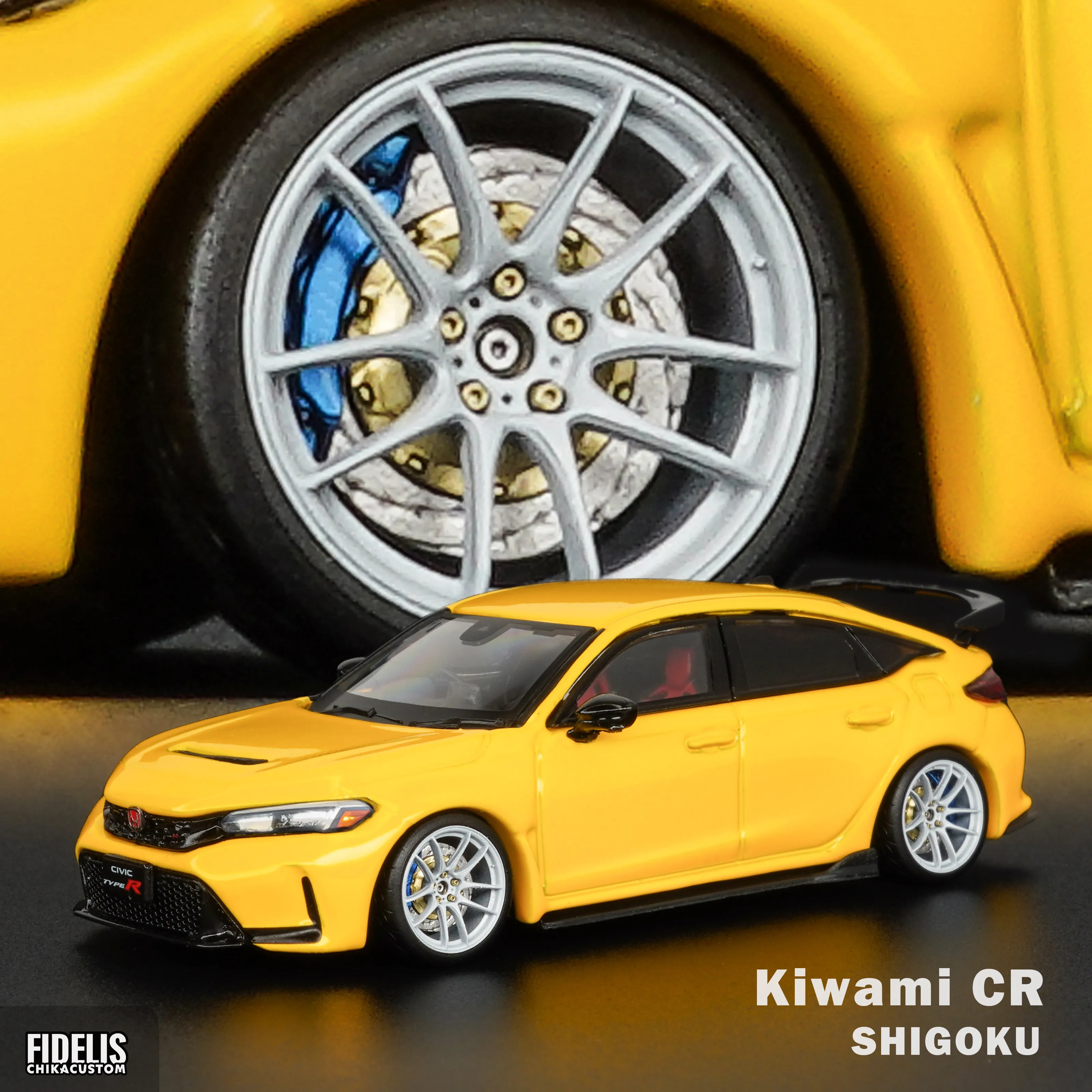 

1/64 Car Model Wheel Resin Fidelis Chika 1/64 Work Kiwami 9.8mm Static Resin Wheels Refined