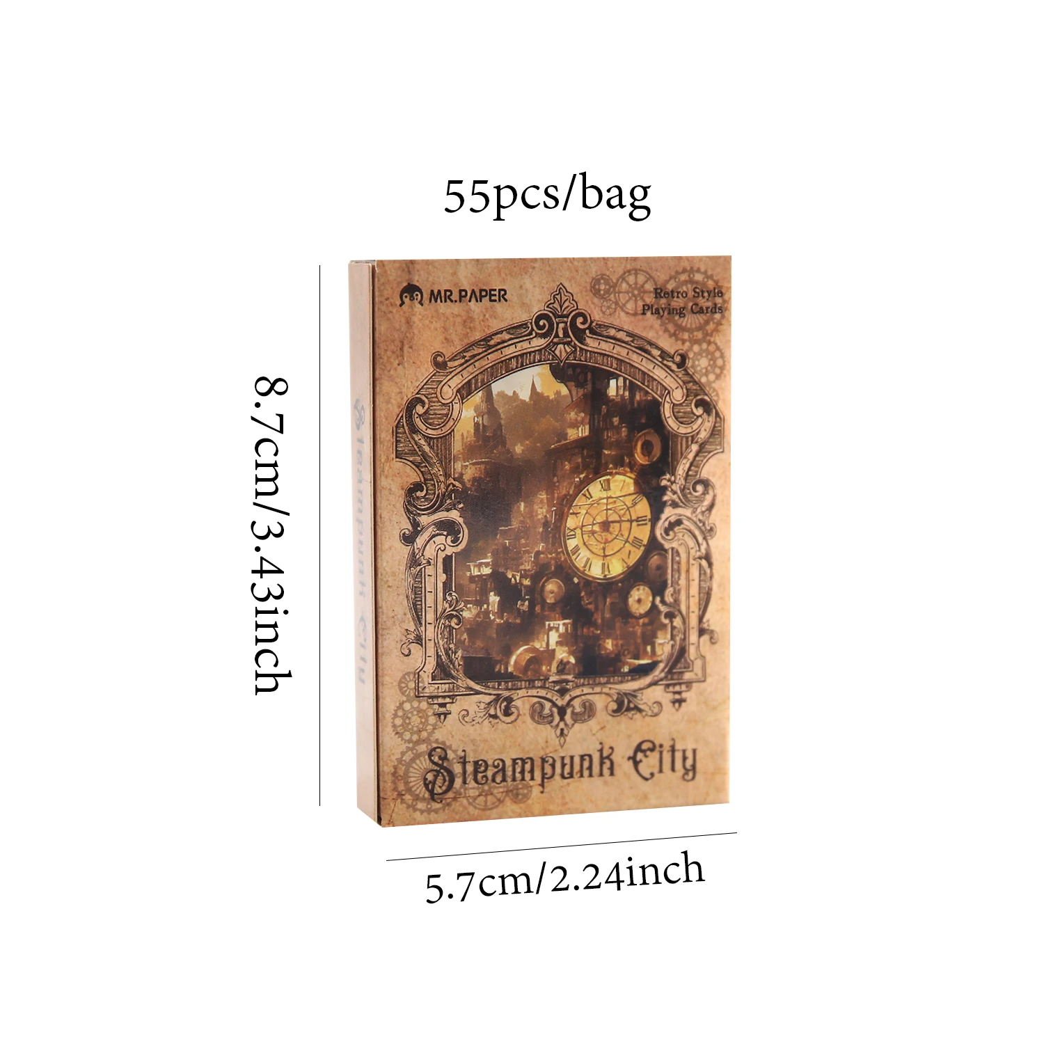 55Pcs/box Playing Card Characters Landscape Punk Themed Series Cards For Multiplayer Game Relaxation Entertainment Decoration