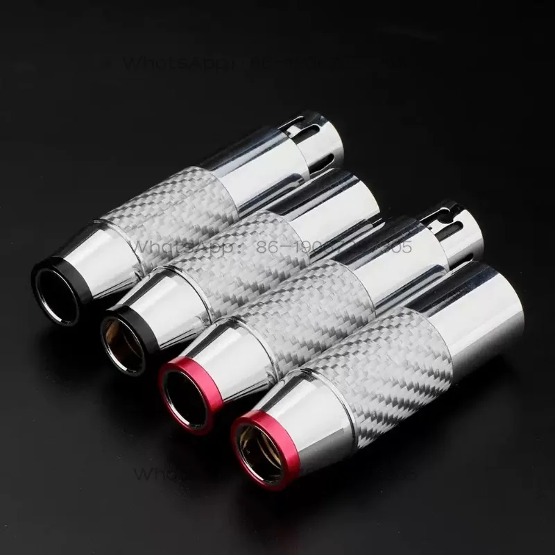 Carbon Fiber Silver-plated Audio Male and Female Plugs, Fever Balance Three-core Microphone