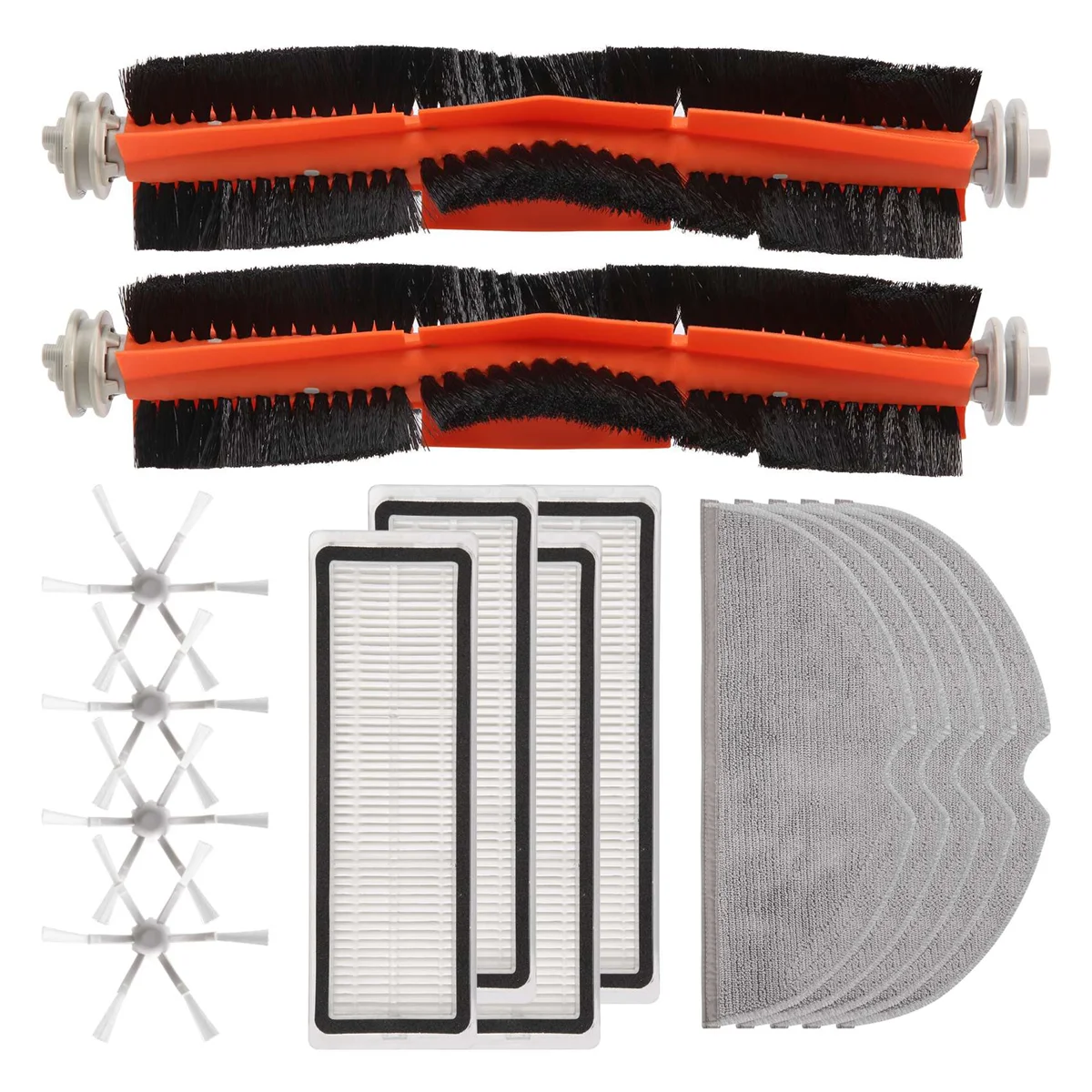 15 Stück Zubehör für Xiaomi Mijia 2c Staubsauger Hauptseite bürste Hepa Filter Mop Tuch Reinigung Ersatzteile