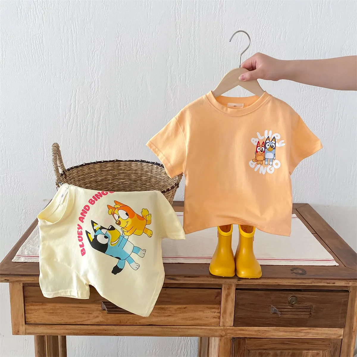 Pure Cotton Kids T-shirt Summer Clothes Short Sleeved Tops Tees Children Costume Fashion Cartoon Boys T Shirts Round Collar