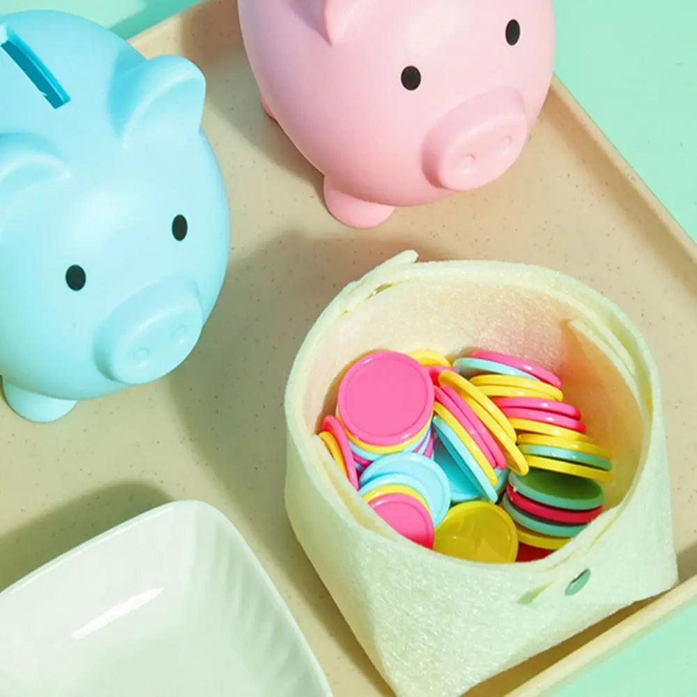 Tirelire créative couleur correspondant jouets coloré en plastique enfant en bas âge jouet à monnaie pratique bricolage enfants tirelire