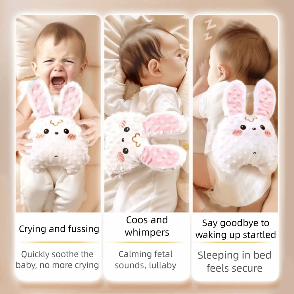 3つのモード搭載、乳幼児用睡眠ハンドパット、調節可能なストラップ、驚愕防止、赤ちゃんの睡眠を落ち着かせるパーム型、電動リモコン付き