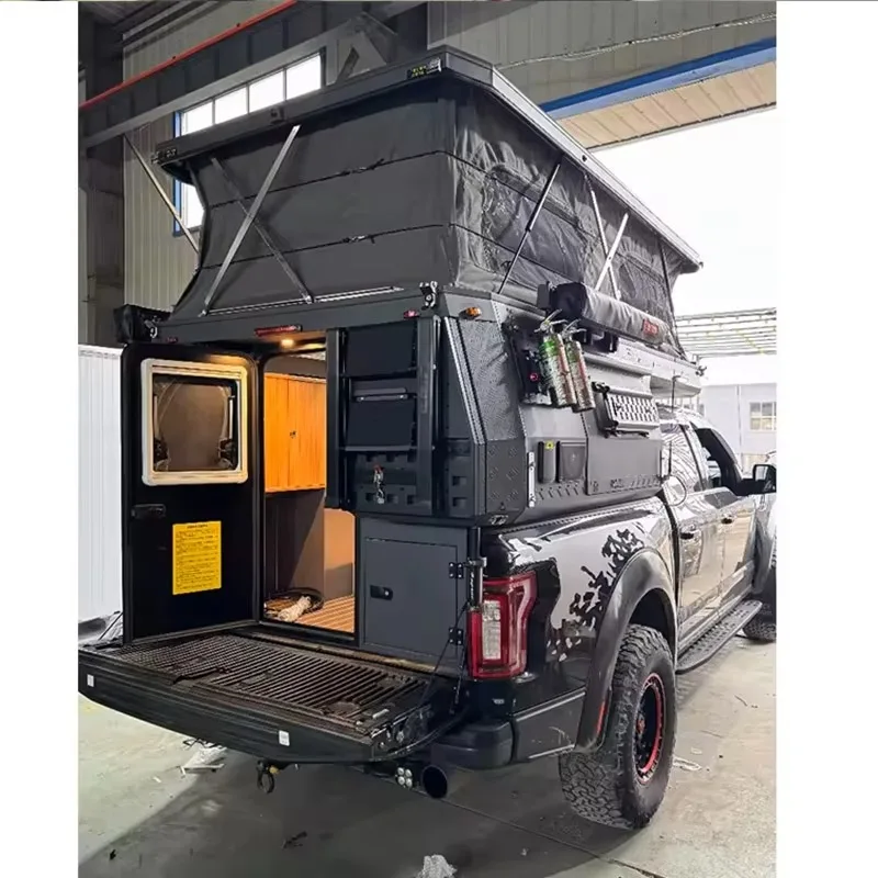 Direct Hybrid Mini Caravan for Off-Road Camping Small Folding House in China Truck Camper Travel Trailer