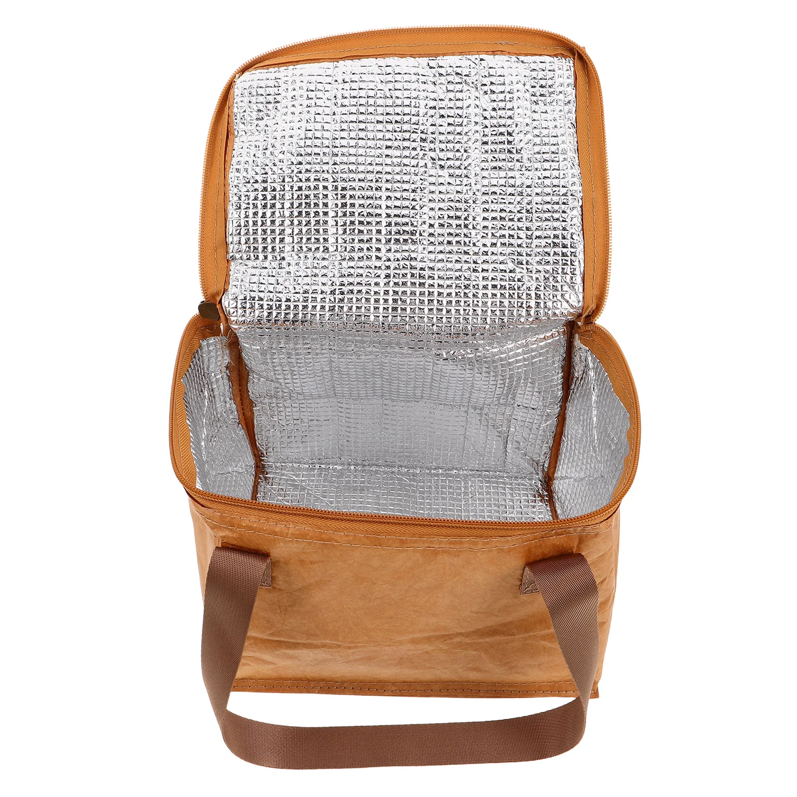 

Outdoor Insulated Lunch Bag 8.65X7.47X5.89In With Aluminum Foil Lining Foldable Thermal Tote For Work Picnic Camping Bento