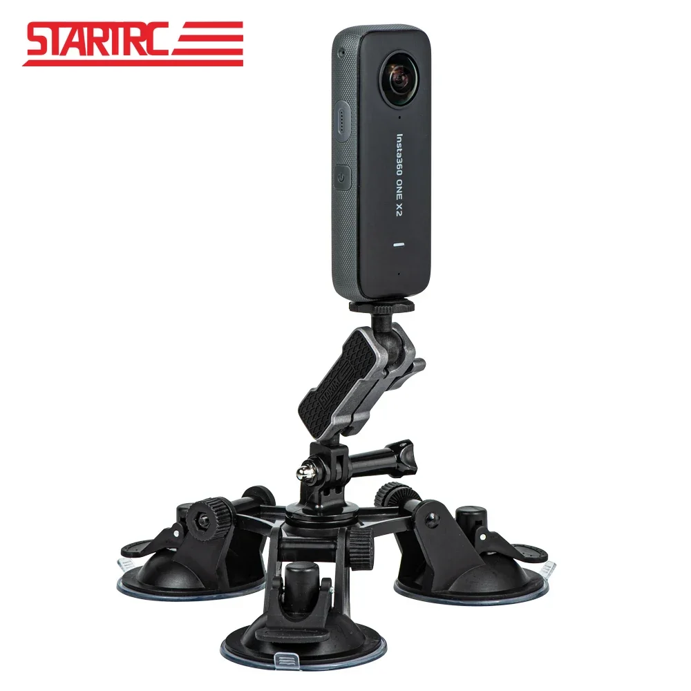 Glass Suction Cup for Insta360 ONE X3 X2 RS/DJI Action  5 Pro 4 3/GoPro Hero 11 10 9 Acessories Car Window Strong Mount Holder