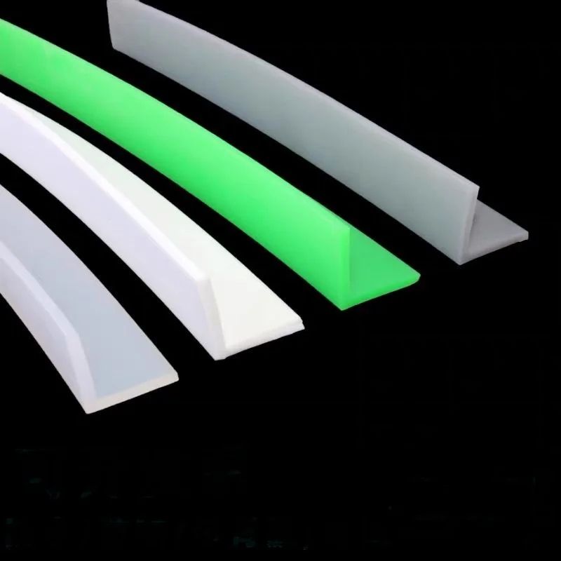 Bande d'étanchéité en Silicone de Type L, protection d'angle en verre, joint d'évitement de Collision, bandes décoratives pour ourlet de barre de salon