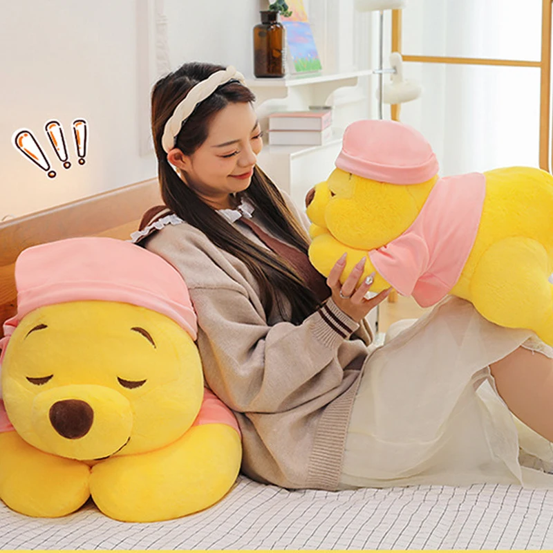 37-85cm Disney Winnie The Pooh Plush Toys Cute Large Cartoon Plushie Anime Birthday Pillow Doll Stuffed Gift for Kids Xmas