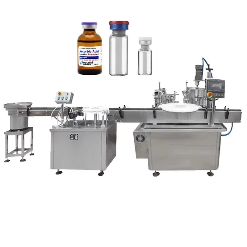 10ml 30ml Small Glass Bottle Filling Machine Automatic Dropper Capping Line for Eye Drop Liquid Bottle Packaging Equipment