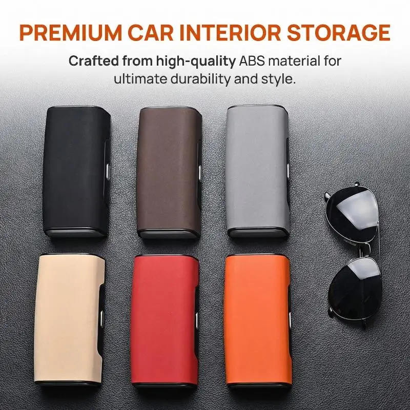 Car Sun Visor Glasses Storage Box Eyewear Holder Box for Vehicles Protects Lenses Simple Quick Installation Perfect for Drivers