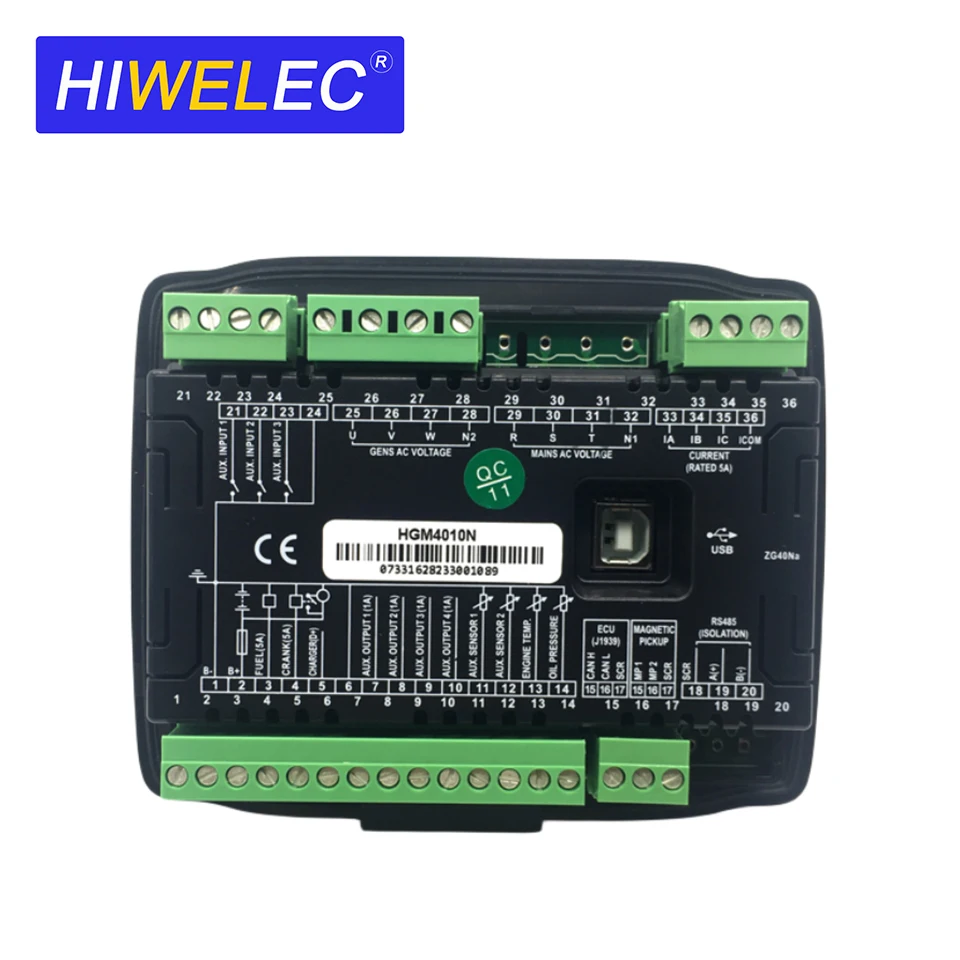 Diesel Generator LCD Display Remote Auto Start Stop Control Module Panel SmartGen HGM4010N AMF Controller Genset Patrs