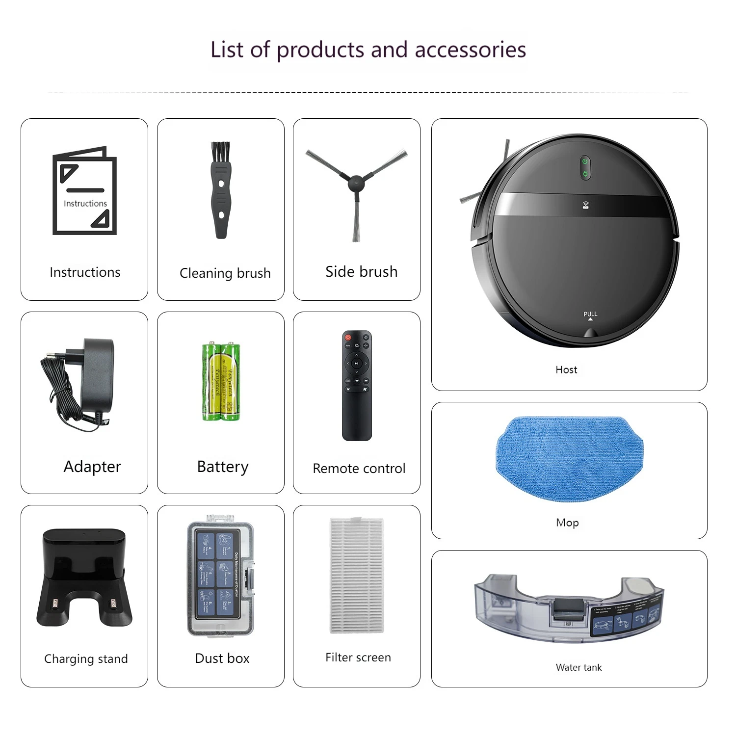 Электрический бытовой интеллектуальный пылесос «три в одном» для подметания и мытья полов «все в одном» для шерсти домашних животных, инструмент