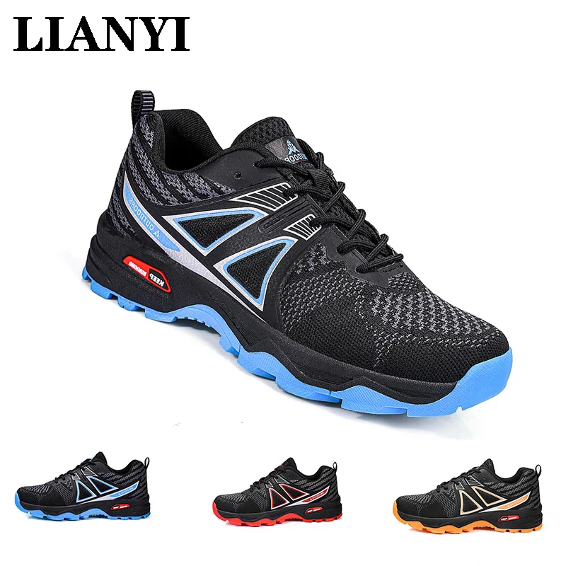 

LIANYI мужская походная обувь для беговых лыж, уличная велосипедная горная верхняя дышащая уличная легкая походная спортивная обувь для бега
