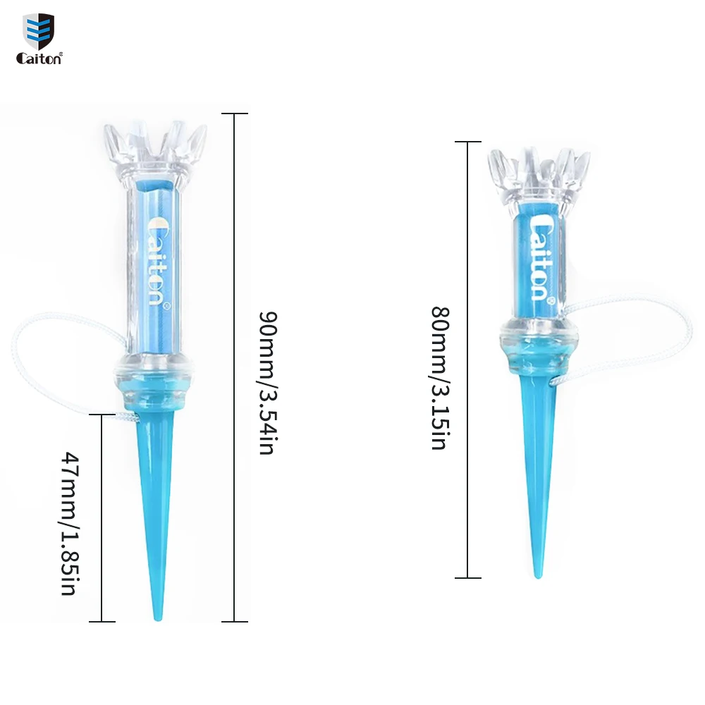 Caiton Golf Tees, eingebautes Feder magnet design, 3 Stück, mehrfarbiges optionales High-Tech-Material, geeignet für Geschenke an Golf liebhaber