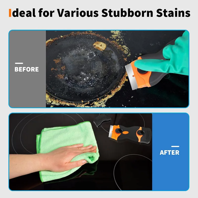Clean Glass, Scraper Tool, Window Cleaning, Car Film Scraper, Scrape Off Glass Ceramic Glue, De-Icing, Kitchen, Household Use, W