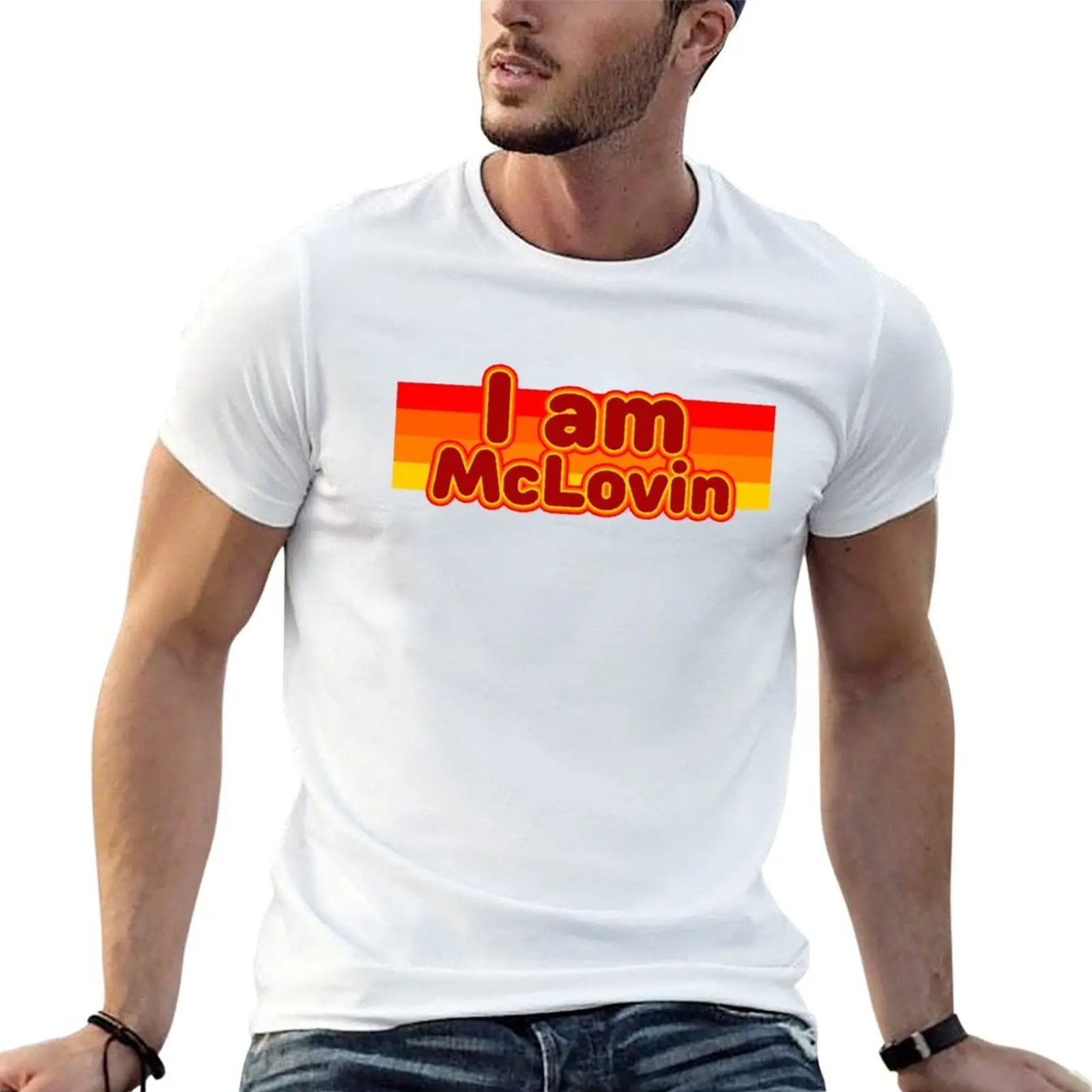 أنا ماكلوفين تي شيرت رجل تي شيرت القطن رجل تي شيرت مصمم تي شيرت شخصية تي شيرت