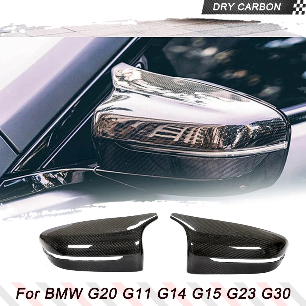 

Dry Carbon Fiber Side Mirror Car Side Mirror Cover Cap Replace Fit For BMW 3 4 5 6 7 8 Series G20 G11 G14 G15 G23 G30 G32 GT G16