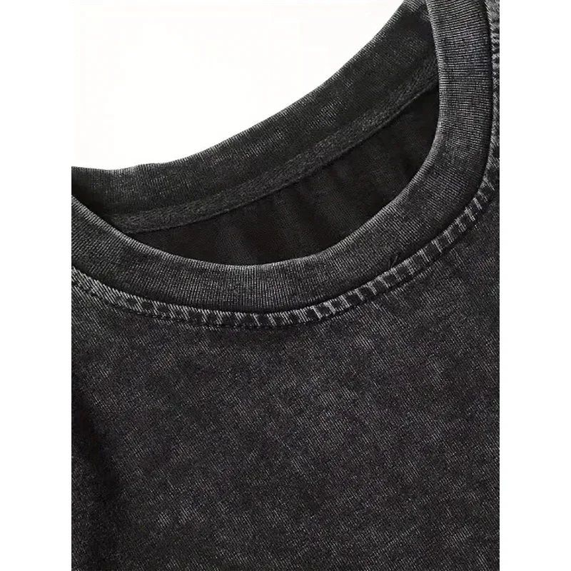 تي شيرت Retro Street "My Beautiful Summer" Movie Y2K مغسول للفصول الأربعة طراز جديد مناسب لكل من الرجال والنساء