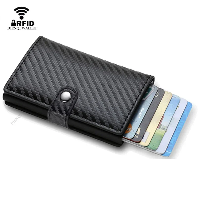 Rfid Bank Credit Card Holder Wallets Small Clutch Bag Money Purse Credit Cardholder Case Mini Slim Handbags Clutches Bag for Men
