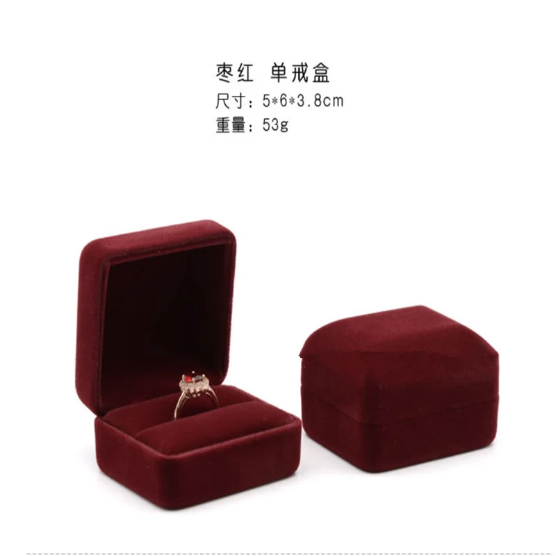 Premium Fuzzy Fabric Ring Box, High-End Engagement Jewelry Box, Matching Ring Box, Necklace Box, Bracelet Box