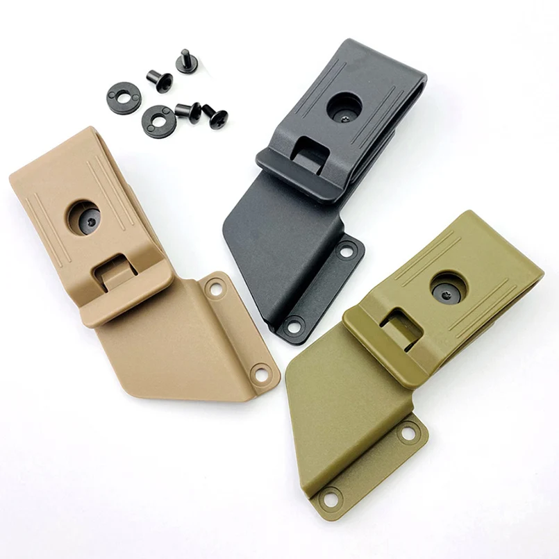 

1pc 360 Degree Rotatable Outdoor Tactical Knife Kydex Sheath Scabbard Wasit Belt Clip Clamp DIY Making Replace Accessory Part