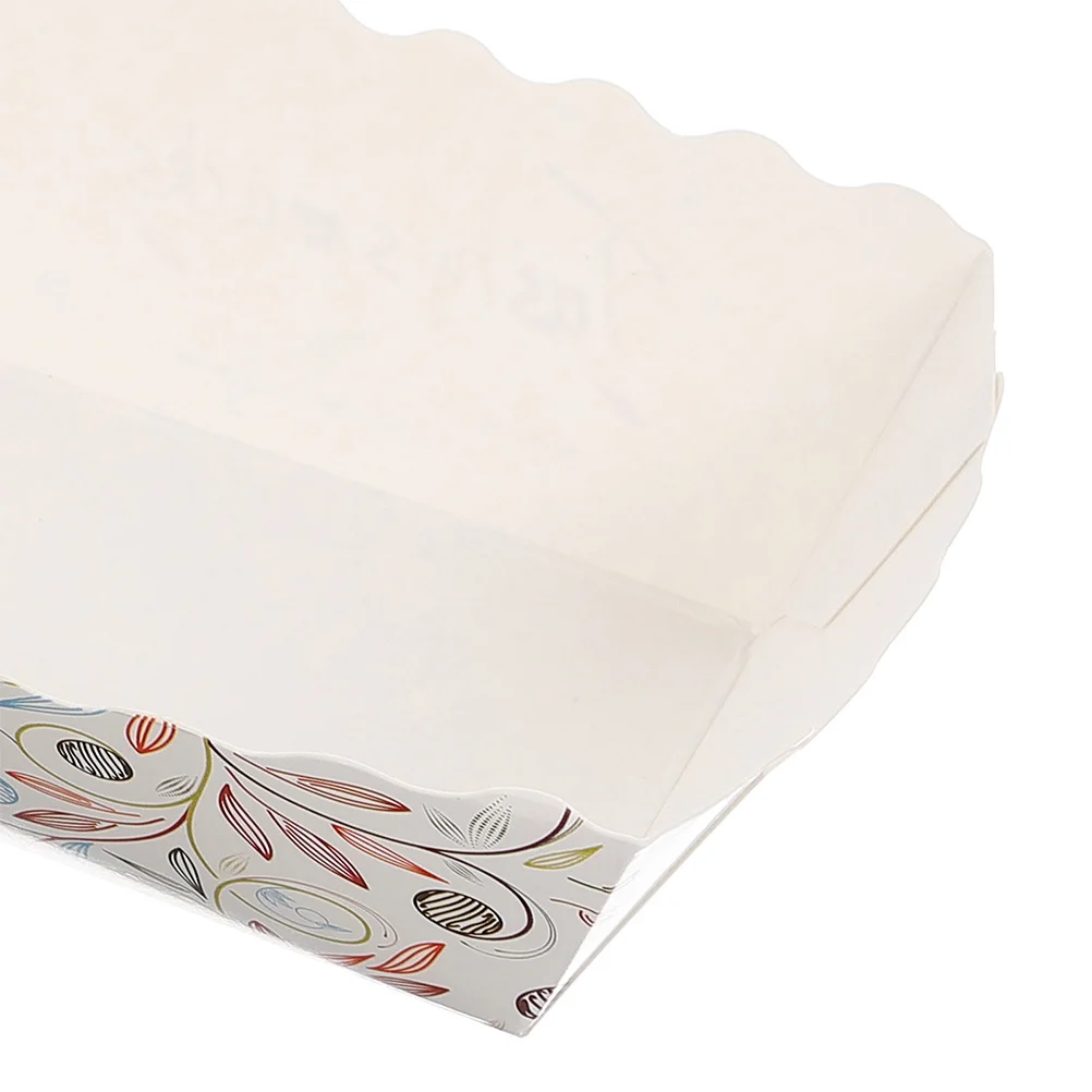 

100pcs Sushi Boat Paper Food Containers Frying Food Box Appetizer Serving Tray Compact Storage Hot Dog French Fries Holder