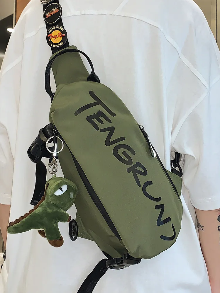 Bolsa crossbody masculina verão pequena mochila 2026 nova moda meninos bolsa de ombro para meninos