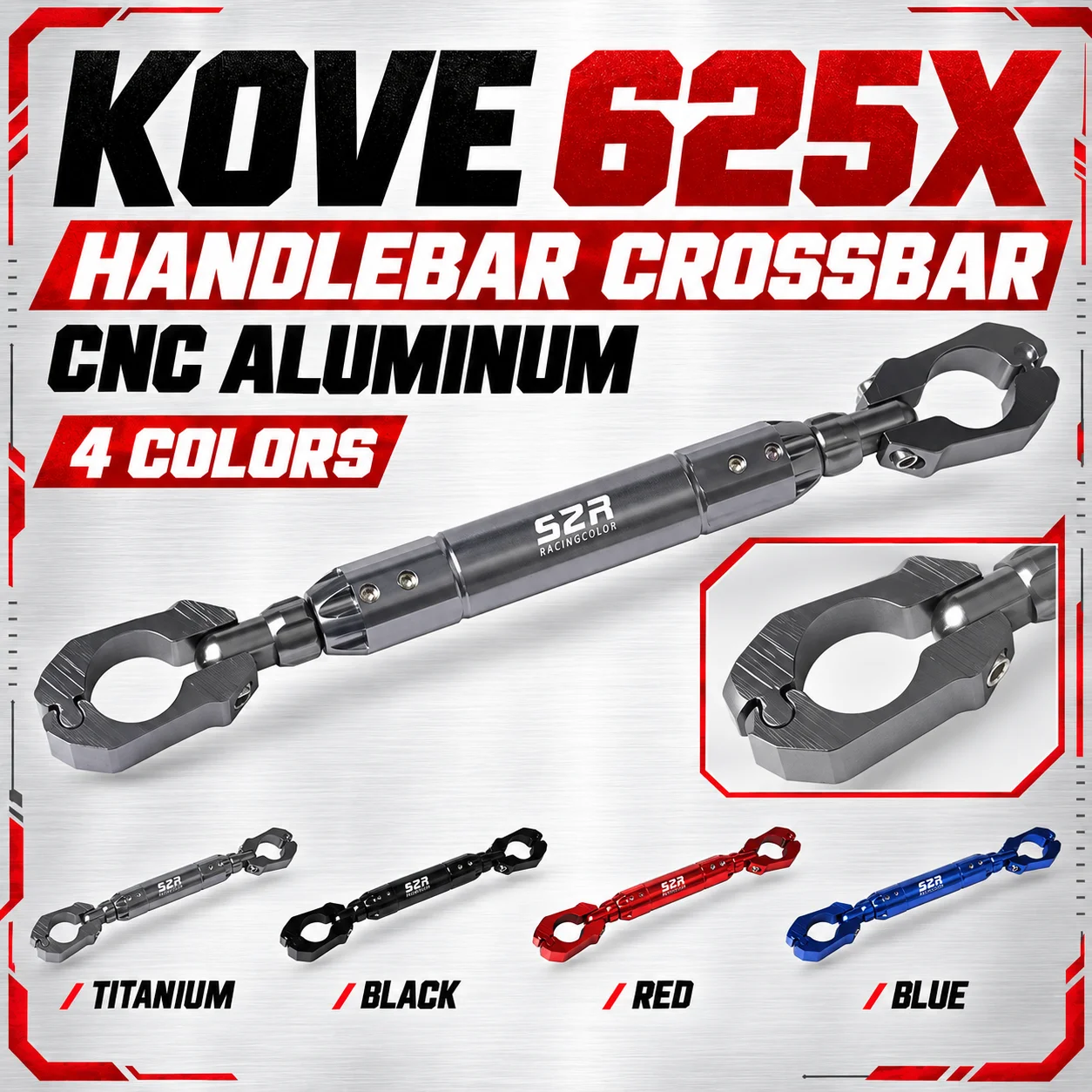 Motorcycle Handlebar Crossbar Fit 2026 KOVE 625X, Extended Balance Reinforced Handbar Pull Rod Modification Accessories