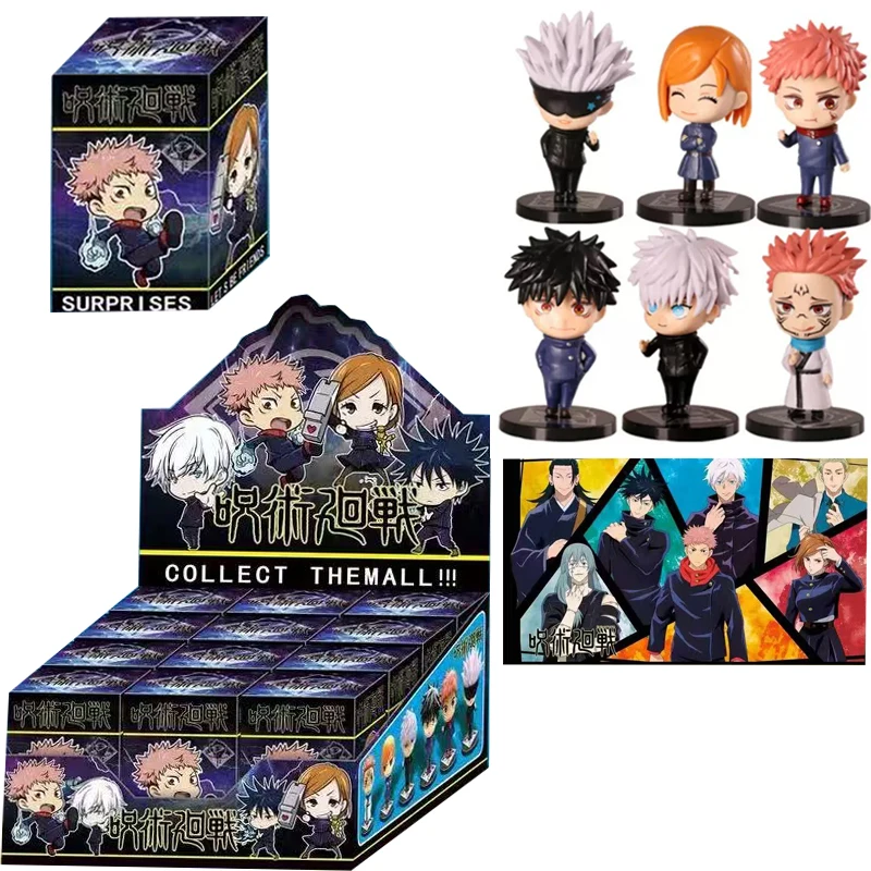 

Аниме-фигурки Рёмен Сукунэ, Итадори Юдзи, Гето Сугуру, Нанами Кэнто, коллекционные модели из ПВХ, Jujutsu Kaisen, в слепых коробках. ﻿