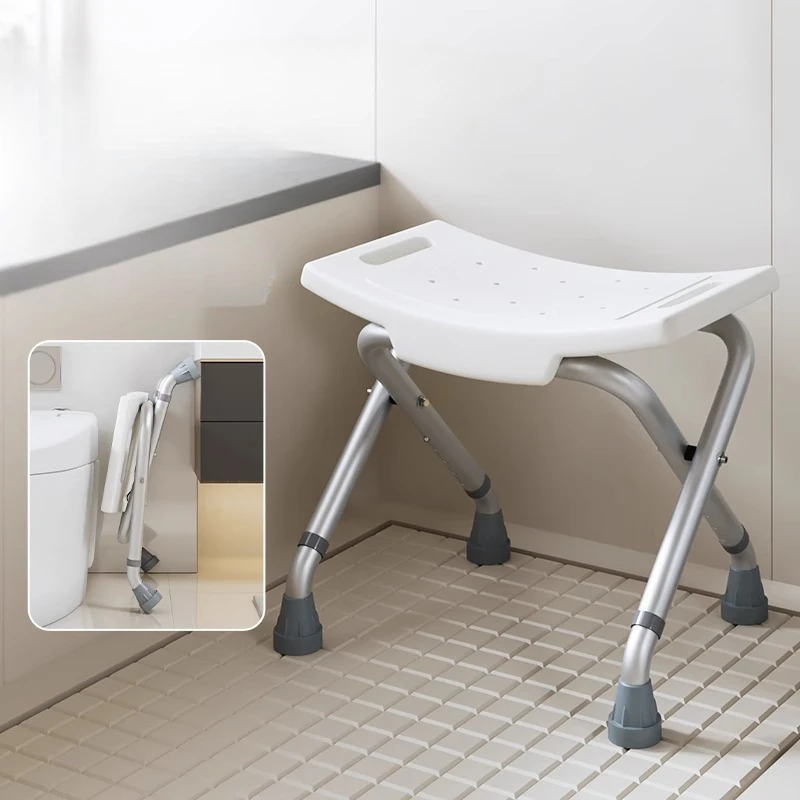 

Toilet Bowl Low Stool Foldable Home Furniture Wheeled Low Chair Folding Adult Shower Chair Seniors Foot Stools muebles Ottomans
