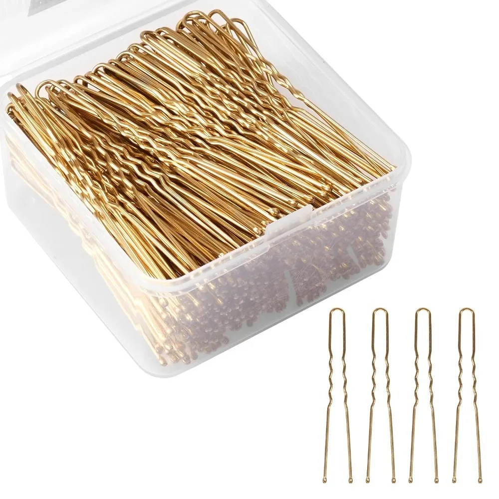 

200pcs Gold Bobby Pins for Women Mini Bun Hair Clips Thin Thick Jumbo Size for All Hairstyles Decoration