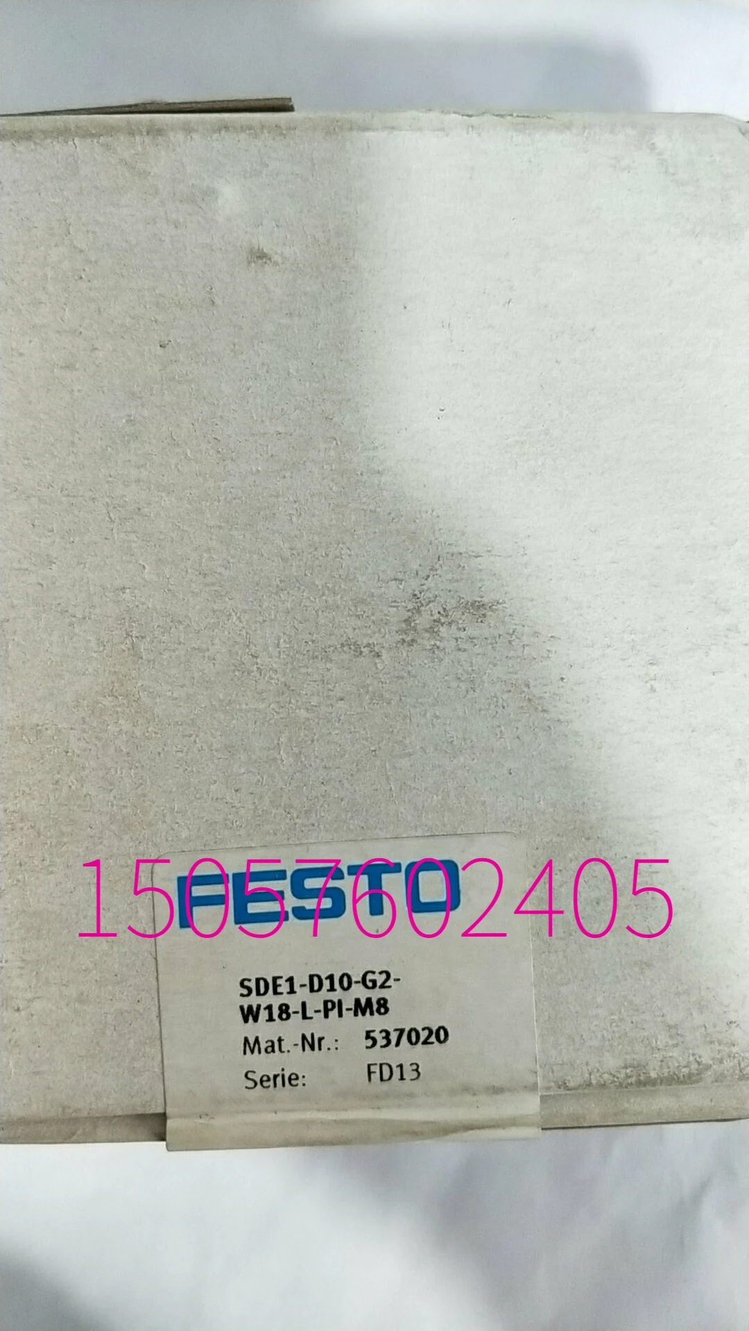 Festo FESTO 537020V Pressure Sensor SDE1-D10-G2-W18-L-PI-M8 In Stock