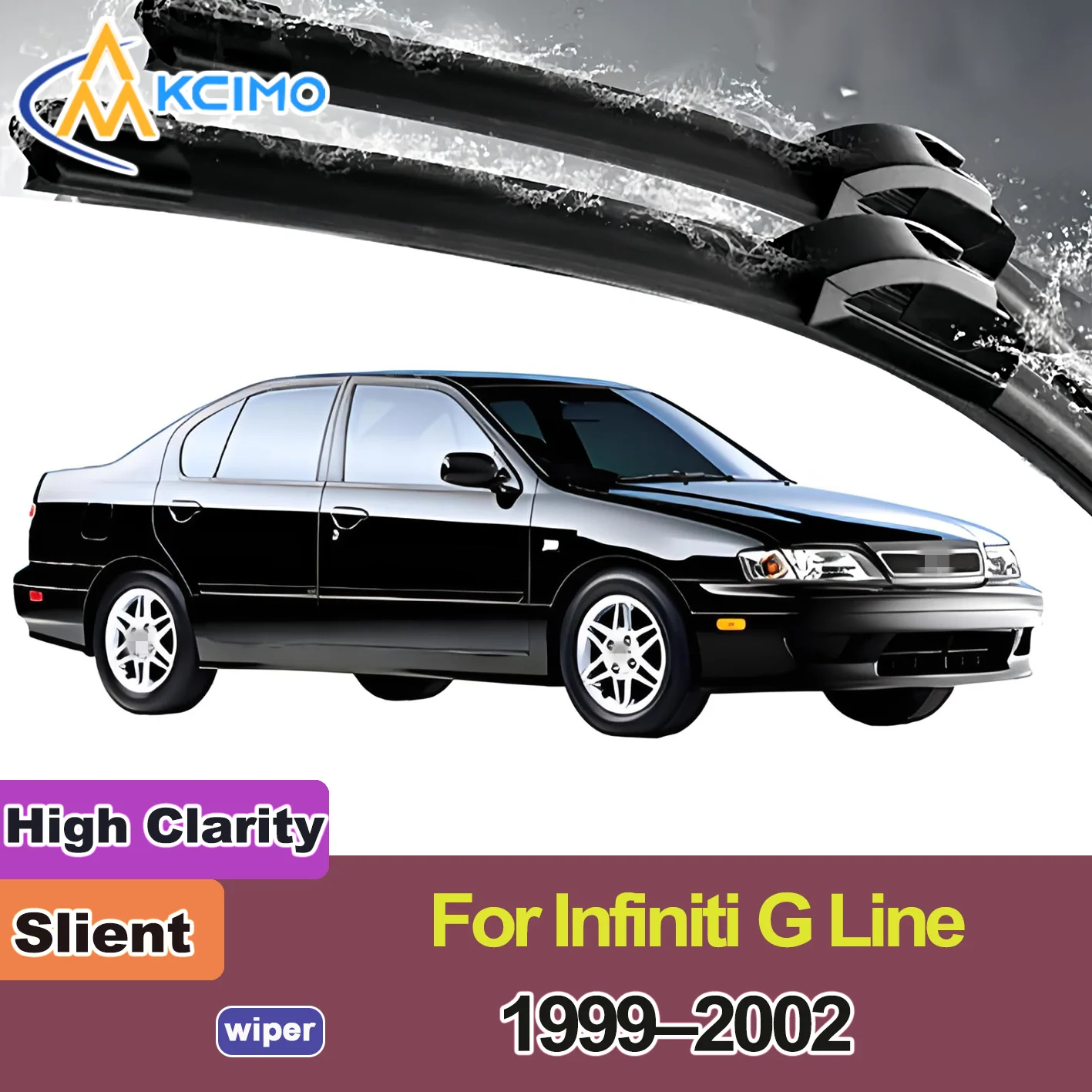 

2PCS New Front Windshield Wiper Blade for Infiniti G Line P11 1999-2002 Nissan Primera Nissan Primera Camino Front Windshield