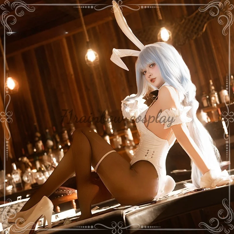 Azurr Lanne Janus Bunny Girl Косплей Костюм Женский Хэллоуин Наряды Комбинезоны Костюмы Косплей