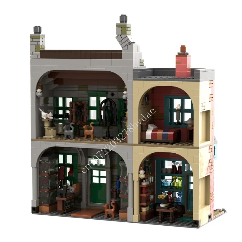 1271PCS Magical Menagerie and Apothecary  Modular MOC Creative street view Model Building Blocks DIY Assembly Model Toys Gifts