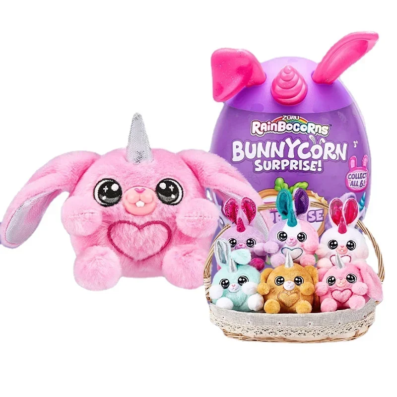 Original ZURU Bunnyconn Surprlse So Cute Rabbit Family Surprise Magic Egg Trend Doll Girl Play House Plush Toy Hobbies Gifts