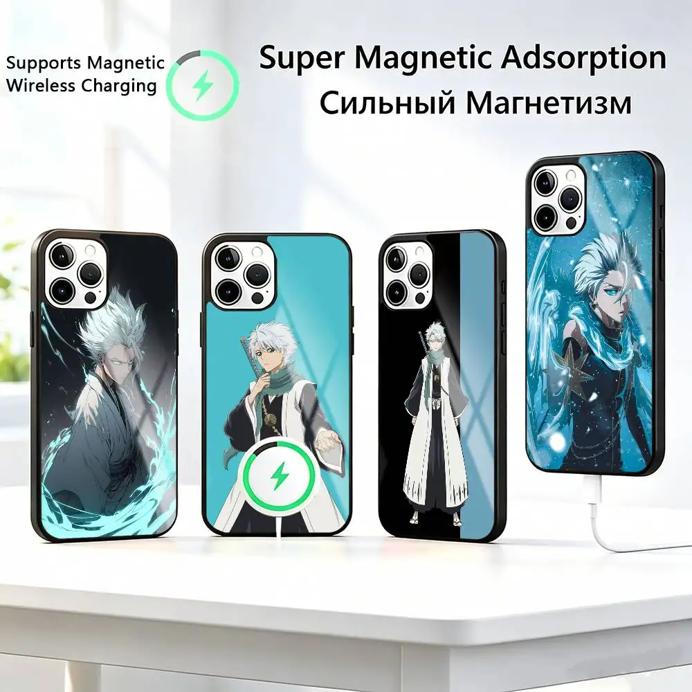BLEACH Toshiro H-Hitsugaya-BTHs  Phone Case For iPhone17,16,15,14,13,12,11 Plus,Pro Compatible with magnetic wireless charging