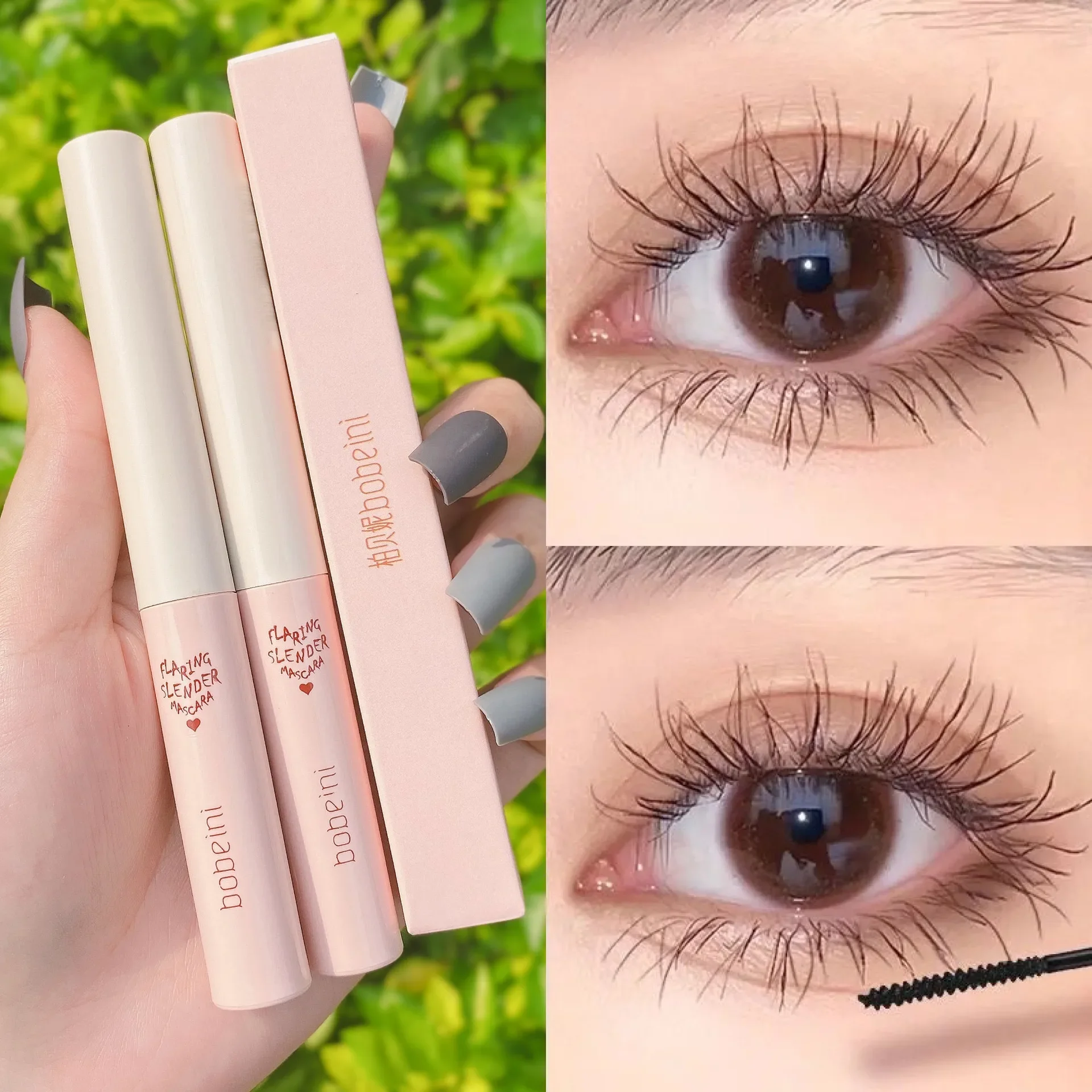 Ultra-fine ขนาดเล็กหัวแปรงมาสคาร่ายาวสีดํา 3D Lash Eyelash Extension Eye Lashes ยาวสวมใส่มาสคาร่าสีดํา