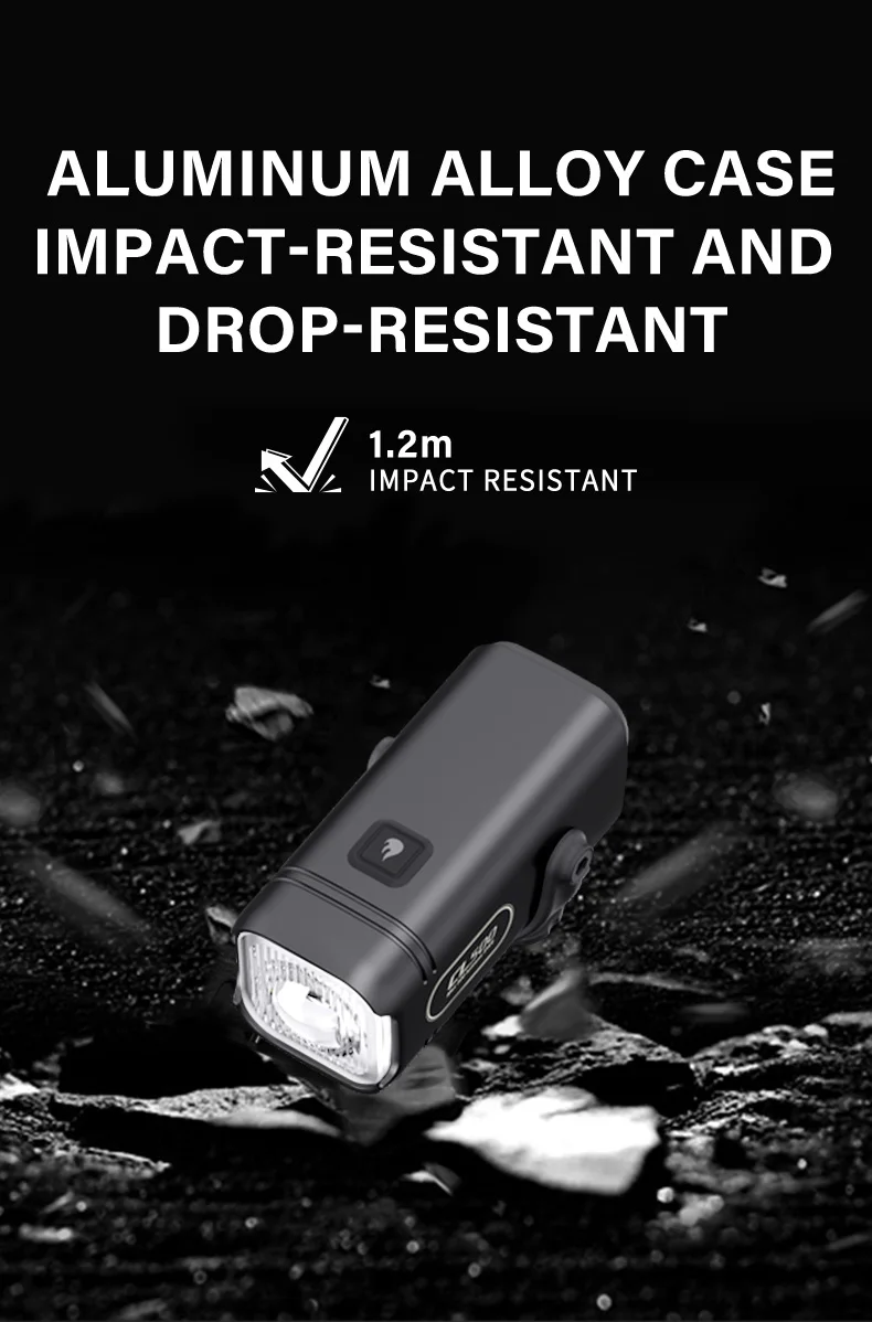 TOWILD CL500 Bicycle Lights Intelligent Mini Bike Light 500 Lumens Cycling Front Lamp Ipx6 Compact Headlights Bicycle Flashlight