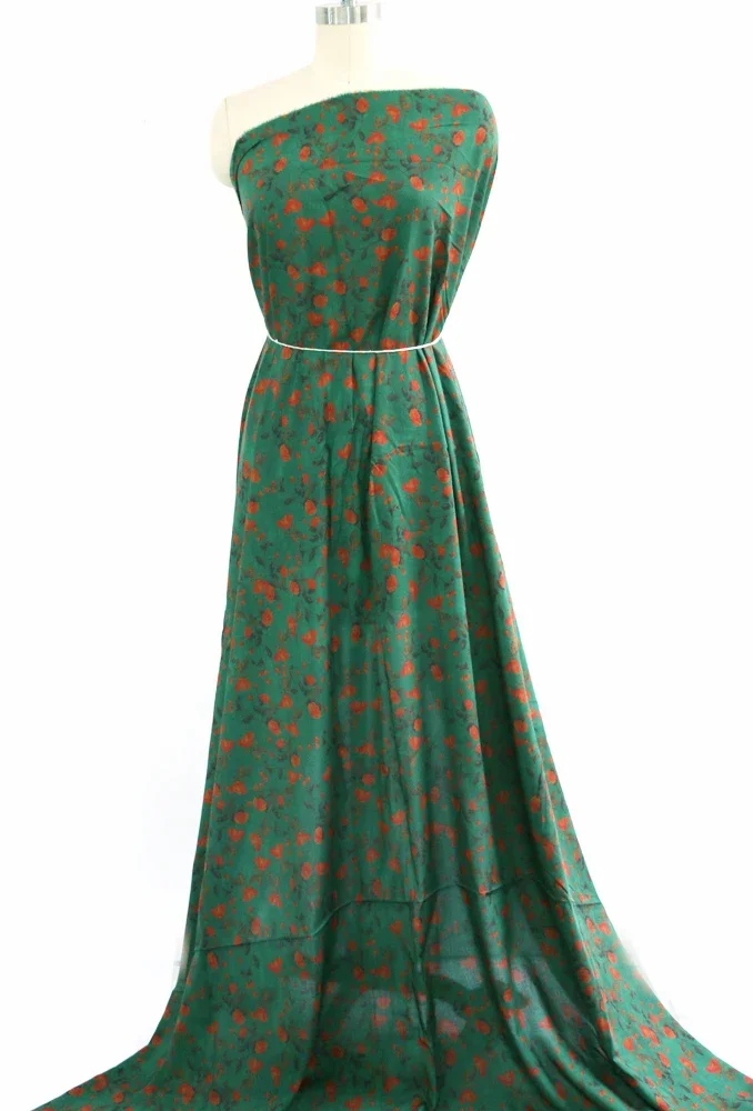 55'' breit pro Meter Vintage Rayon Material weicher Viskosestoff für Kleid Hemd Robe – Detail 8