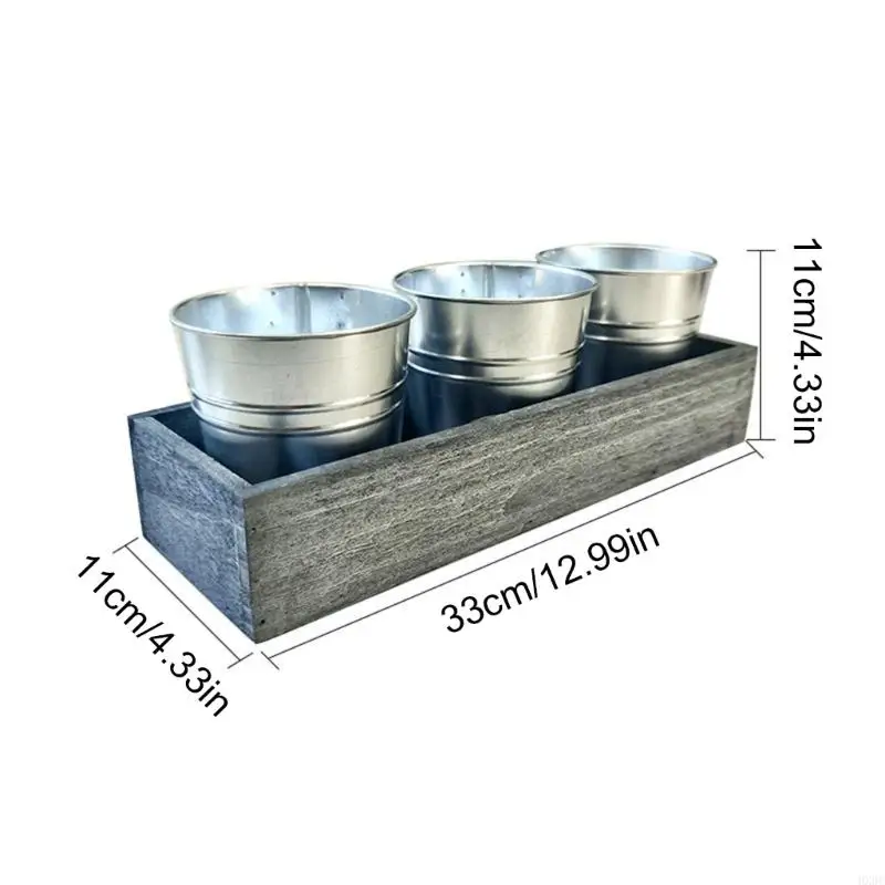 مستطيل مثيرة للاهتمام حاوية الحاوية زارع المناظر الطبيعية ديكورز كوب كوب الحرف HX6C