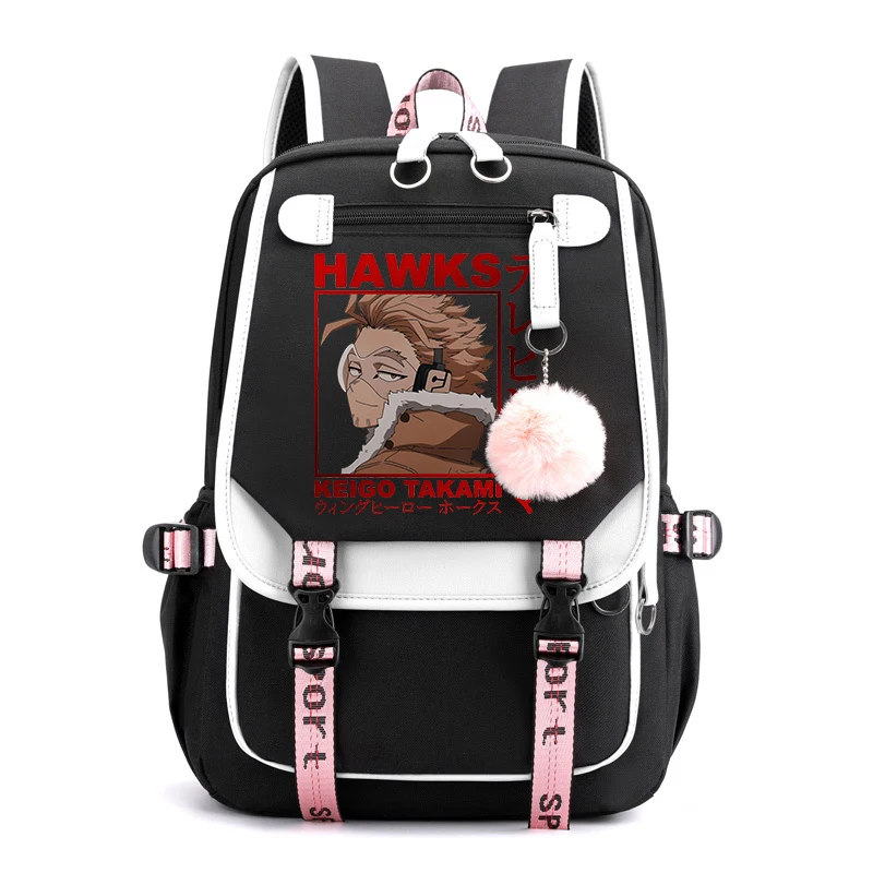 

New Anime Hawks Printing Backpack Unisex Backpack Teenager Boy Girl School Bags Daily Travel Bag