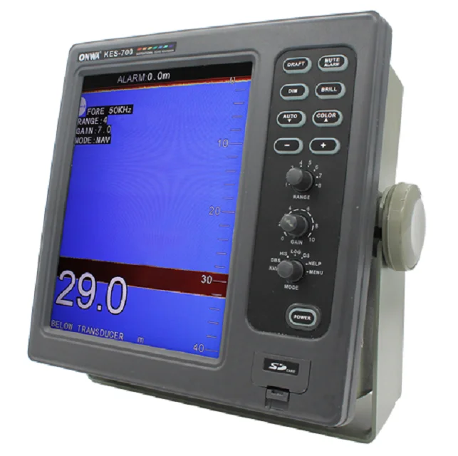 KES-700 10.4 inch Navigational Echo Sounder / fish finder /depth sounder with Memory Storage and Recall of Depth data