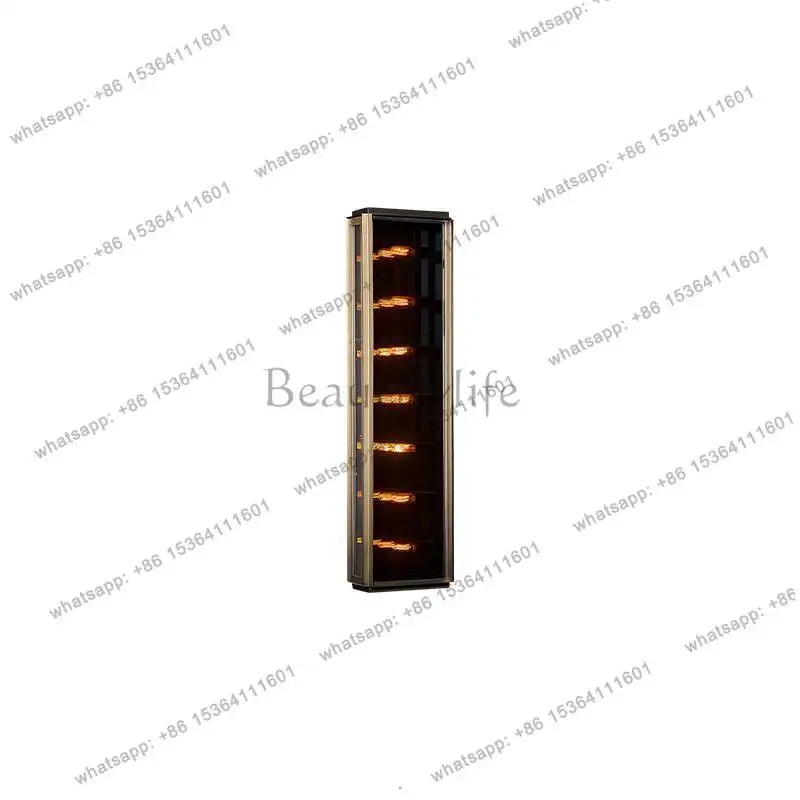 YJ postmodern creative light luxury living room hotel gate wall decoration can shine