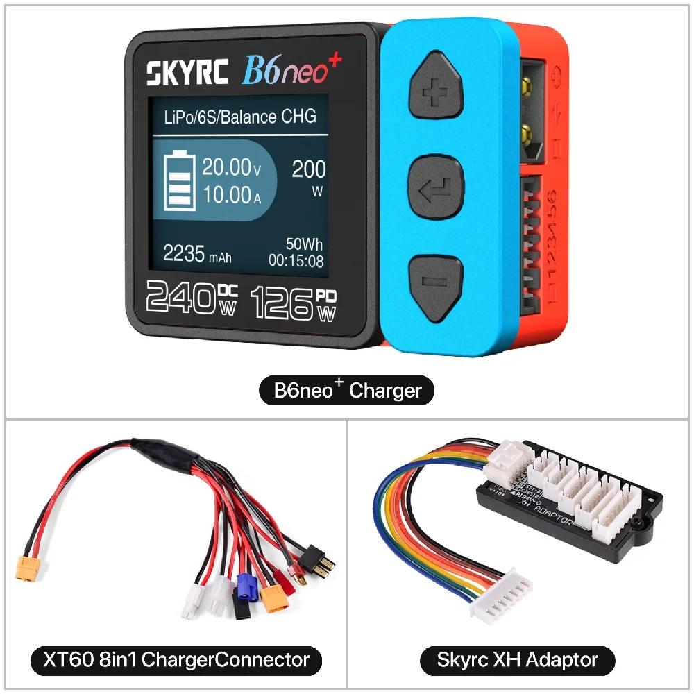 SkyRC NEW B6neo+ DC 240W PD 126W Smart Charger Battery Balance Charger SK-100211 B6 neo+ B6NEO