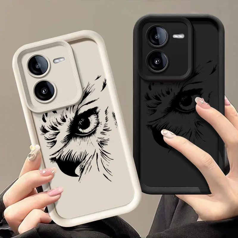 Eagle Eye Fashine Phone Case For VIVO X60 X70 X80 X90 X100 V23 V23E V25 V27E V27 V29 V30 V40 5G Shockproof Soft Cover Shell