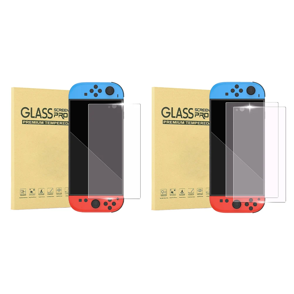 Для Nintendo для Switch 2, защитная пленка из закаленного стекла, ультра-прозрачная защитная пленка для экрана игровой консоли, ударопрочность