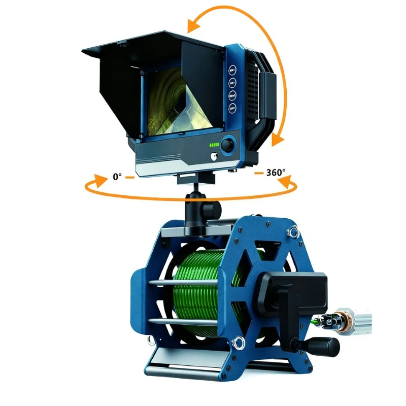 High definition industrial pipeline inspection endoscope wireless positioning camera video sewer waterproof detector can turn