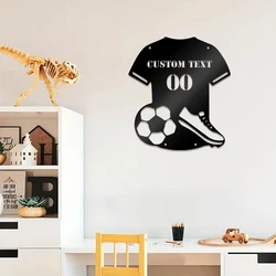 1pc Football jerseys sneakers New Customized Text Metal Wall Signs Iron Wall Plaque For Home Decor Living Room Bedroom